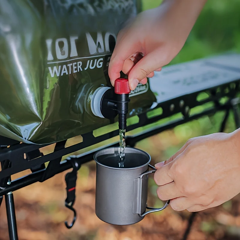1.98 Gallon Folding Camping Water Storage Bag with Faucet – Portable Collapsible Water Container for Hiking, Travel & Outdoor Use 3
