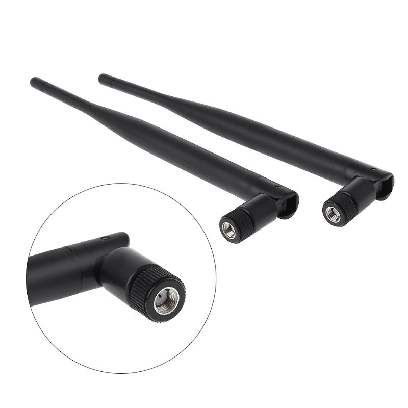 2팩 WiFi 안테나 6dBi RP-SMA 11.8in U.FL IPEX MHF4 M.2 Ngff 무선 네트워크 카드용 RP-SMA 연장 케이블