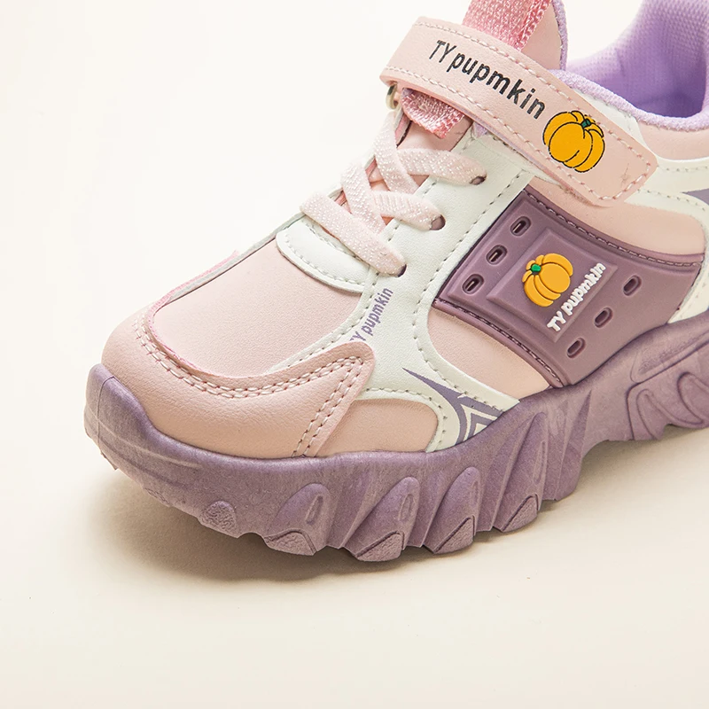 Niedliche Kürbis-Print Kinder-Sneaker mit Klettverschluss Freizeitschuhe für Kleinkinder & Jüngere Kinder – Detail 6