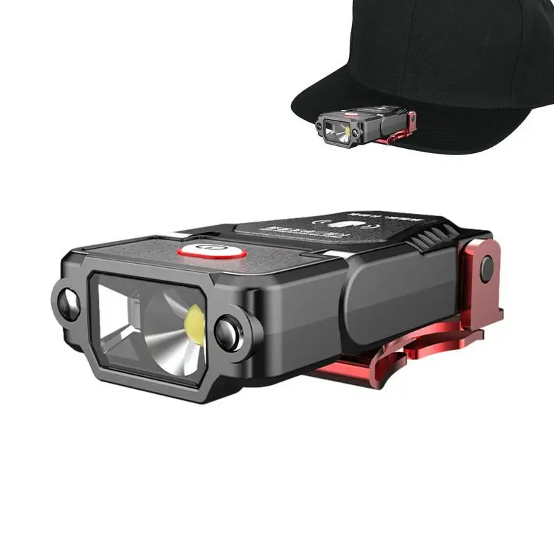 

Hat Clip Light Rechargeable Clip On Flashlight 1000 Lumen Headlamp Clip On LED Cap Light With Strong Stability For Night Ride