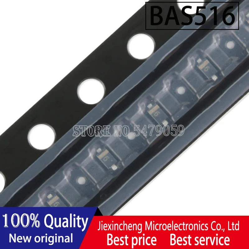 

50PCS BAS516 marking:6 SOD-523 100V/250mA Switching diode 100% New original