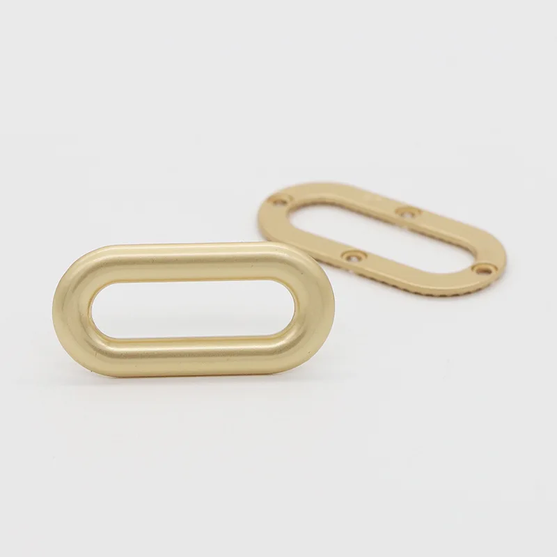 Oval Eyelet Metal Screw Grommets Purse Loop Handle Connectors Oblong Purse Ring for Clothes Leather Canvas Decoretor Accessories