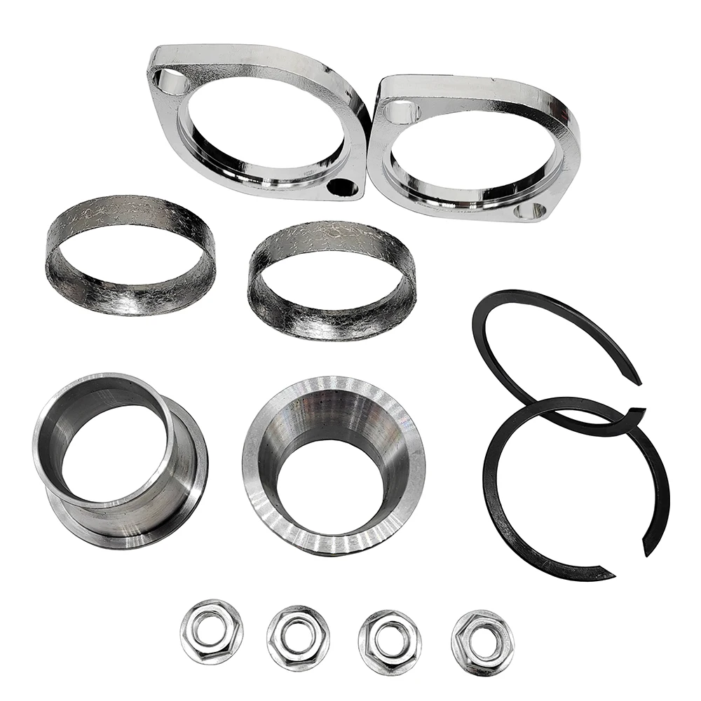 

Exhaust Flange Gasket Seal Drag Pipes Adapters Port Torque Cone For 86-UP Harley