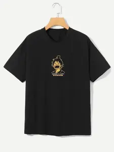 NAKAMA Футболка с Луфи из аниме One Piece (Ван Пис) (черный M)