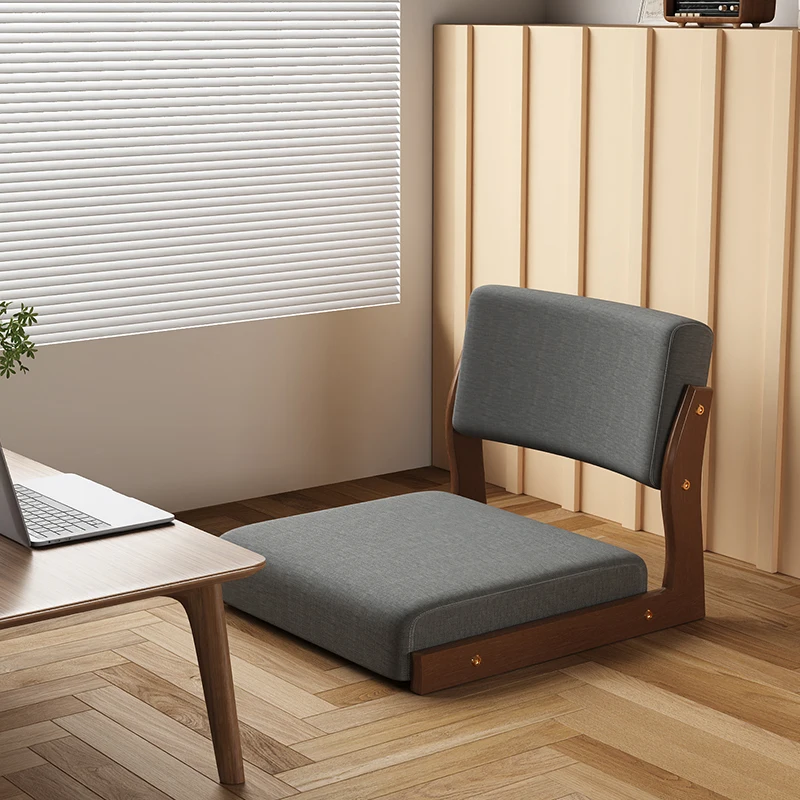 solid wood Japanese style bay window sofa bed backrest chair, and room