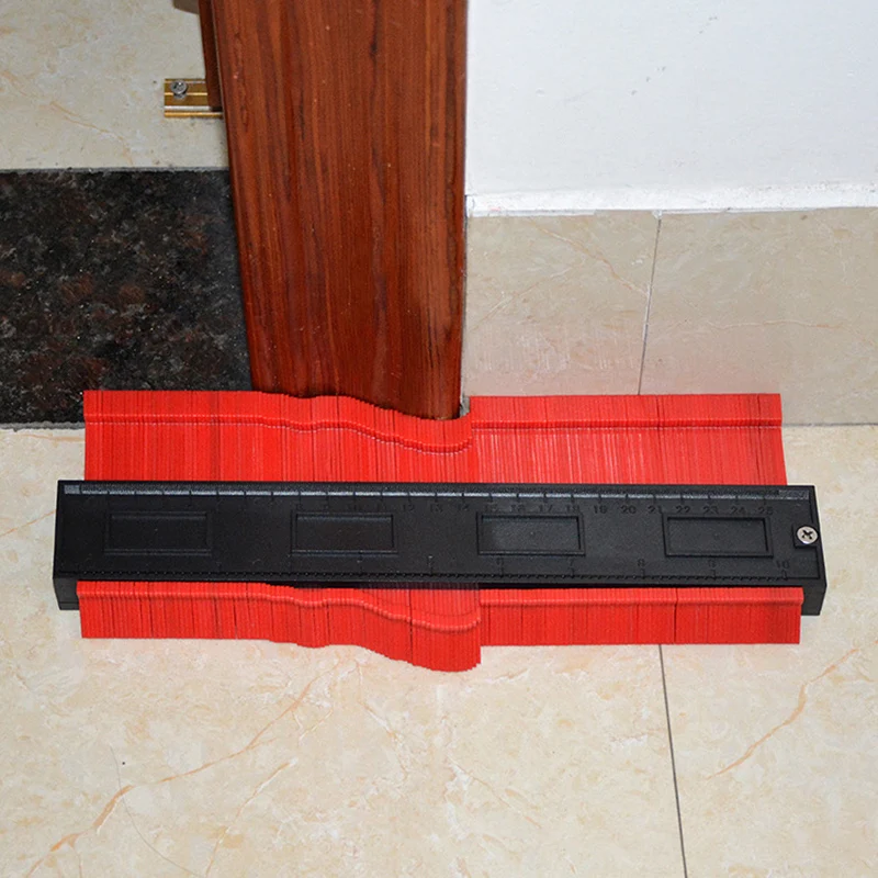 Multifunctional Profile Contour Gauge Woodworking Irregular Shaped Curvature Measuring Ruler Tile Floor Cutting Auxiliary Tool 5