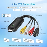 RCA Video Capture Video Capture Card RCA to USB Video Converter VHS DV VCR DVD to Digital Converter for PC TV MAC Windows Vista - Image 5