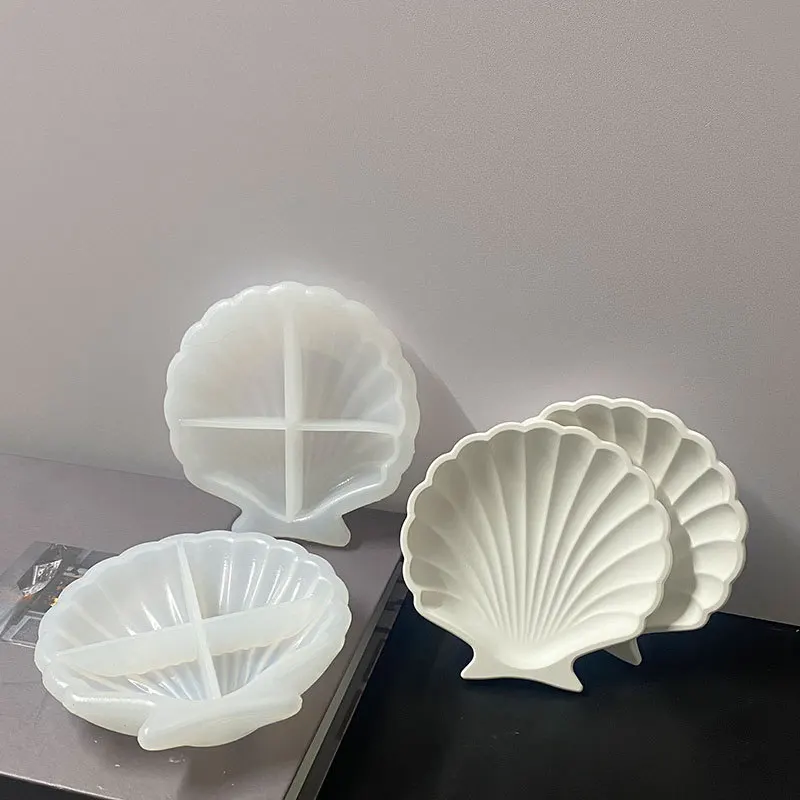 

DIY Shell Coaster Silicone Mold Scallop Dish Mold Bottom Jewelry Storage Tray Mold Gypsum Resin Mold Home Decoration