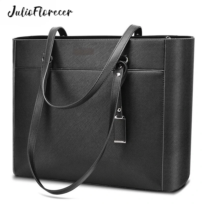 Business-Bag-For-Women-Office-15-6-Inch-Waterproof-Leather-Briefcase ...