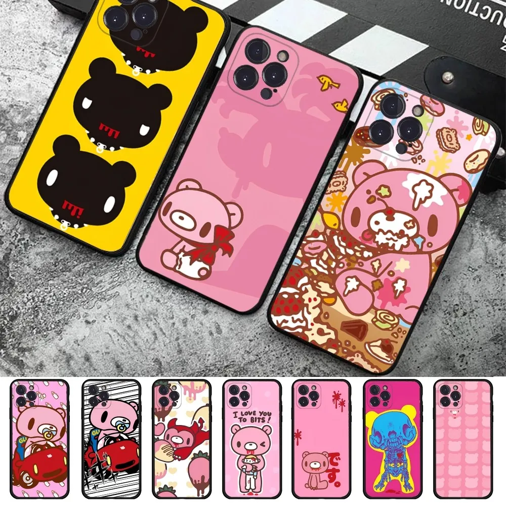 

G-Gloomy bear Mousepad For iPhone 15 14 13 12 Mini 11 Pro XS Max X XR SE 6 7 8 Plus Soft Silicone Cover