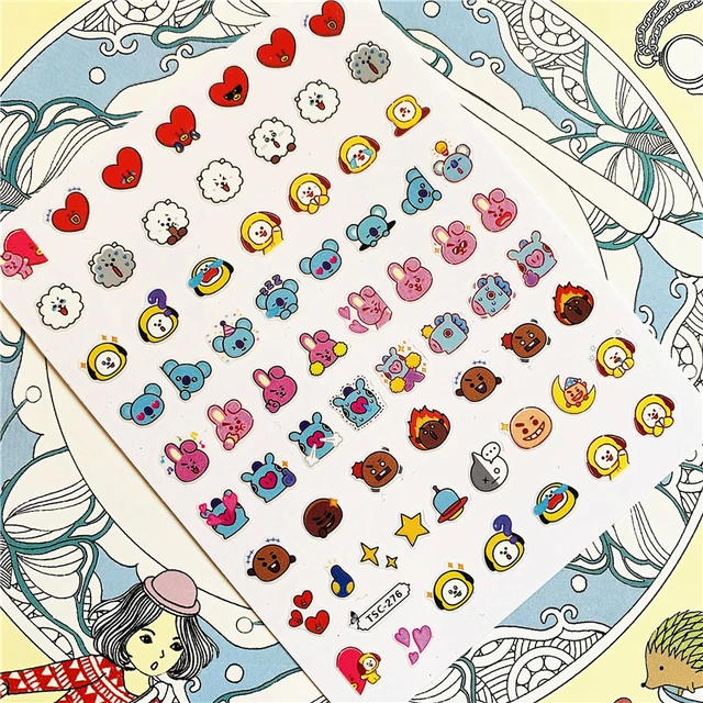 TSC-119 TSC-282 TSC-130  Japanese hot blooded anime 3D Back glue Nail Art Stickers Decals Sliders Nail ornament decoration TSC-276 N