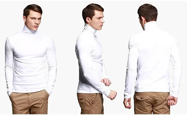 PlatiNum Men's Turtleneck Tee - Size Range
