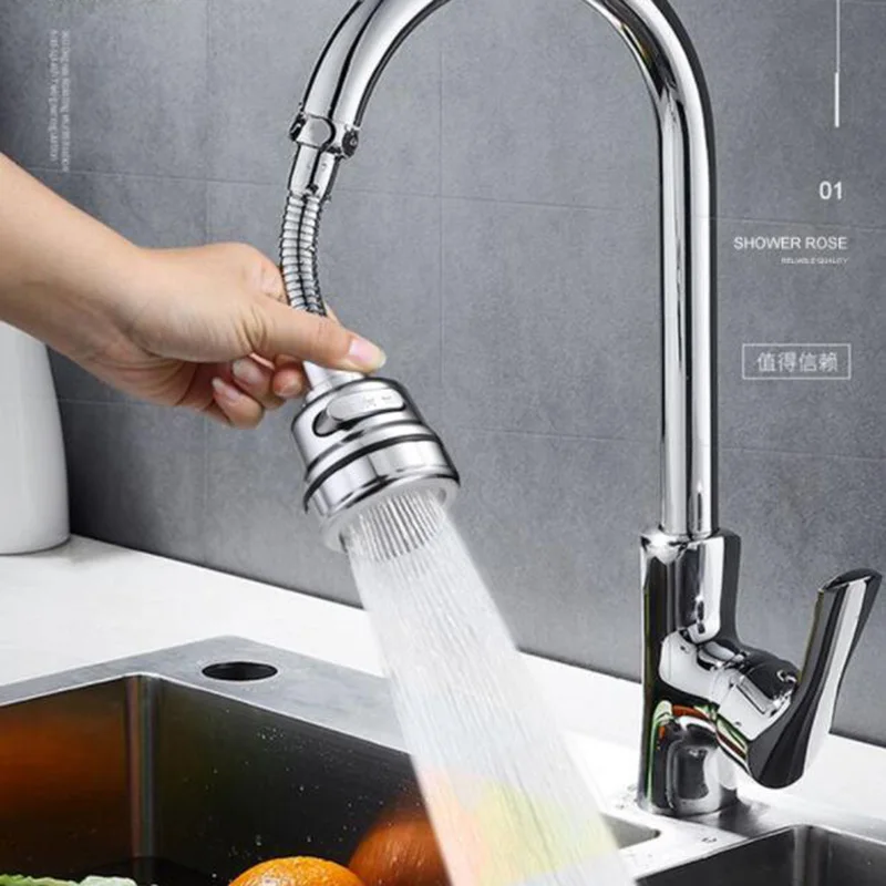 Description Picture 2 of itemWater Saving Kitchen Faucet Bubbler Tap Bathroom Shower Head Filter Nozzle Water Saving Shower Spray Extended Hose D2