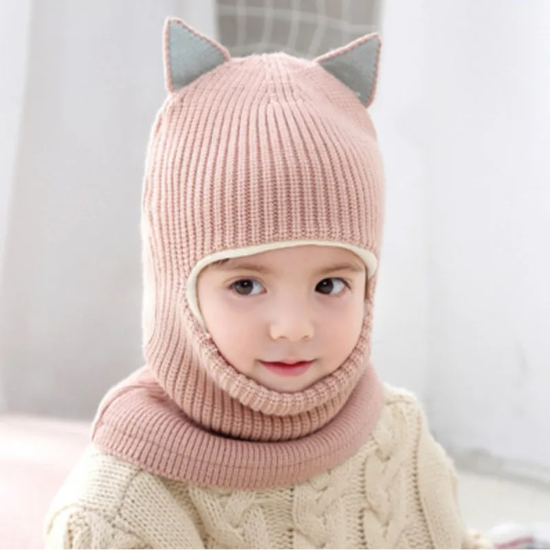 CHAPEAU D'HIVER BONNET Cagoule Enfant Intégrale Tricot D'équitation  Bicyclette EUR 8,90 - PicClick FR