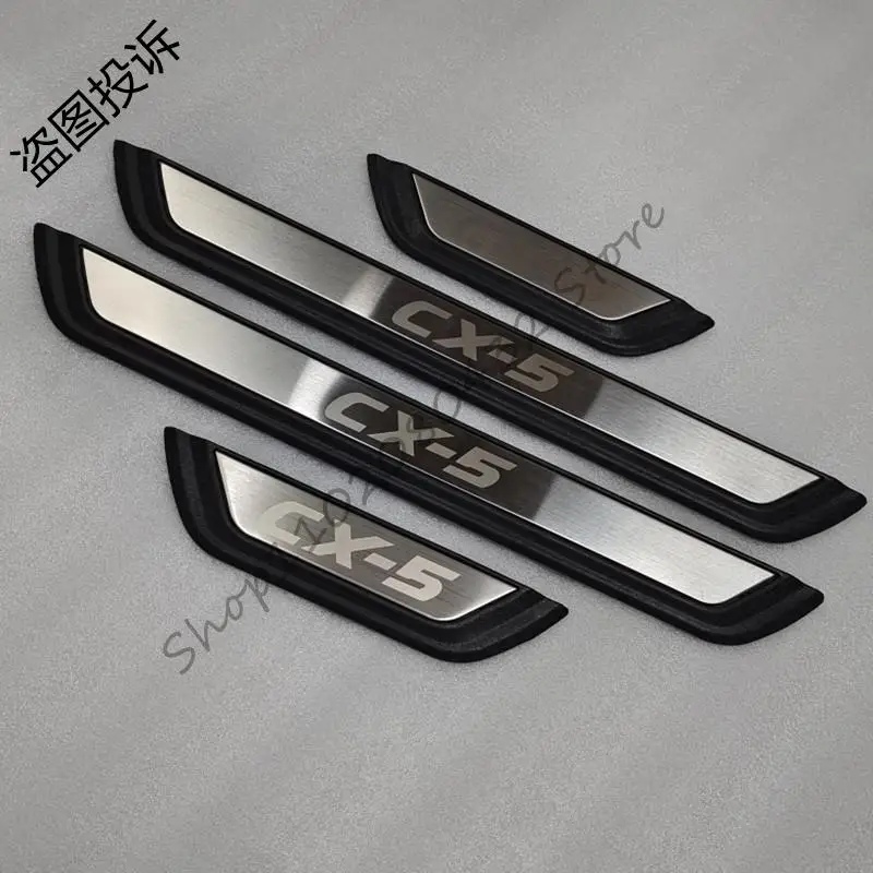 

Для Mazda CX-5 Cx5 2017 2018-2021 накладка на дверные пороги приветственная педаль из нержавеющей стали автомобильный Стайлинг автомобильные аксессуары