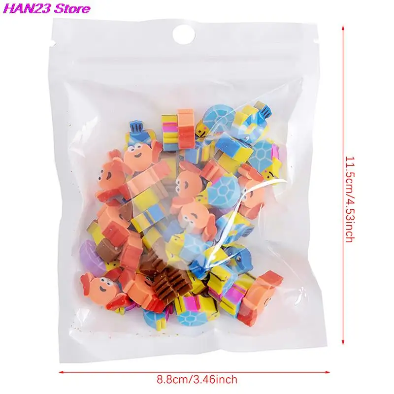 Confezione 18 Gomme Cancellare Kawaii Creative - Colorate, Formato 4,5 Cm - Regalo Per Studenti E Premi