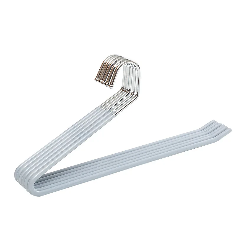 

5Pcs Pants Slack Trousers Hangers,Length 35CM Durable Anti-Rust Chrome Metal Hangers ​for Easy-Slide Pant,Jeans,Skirt,Slacks