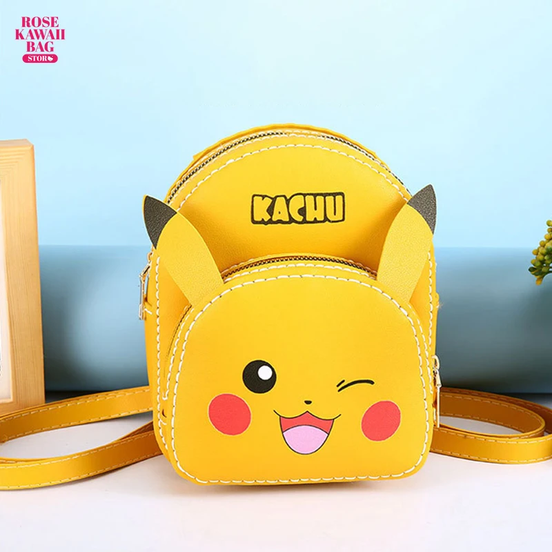 

Kawaii DIY сумка Пикачу рюкзак ручной работы мультфильм Diy тканая сумка мультфильм милый рюкзак Пикачу сумка через плечо для детей Подарки