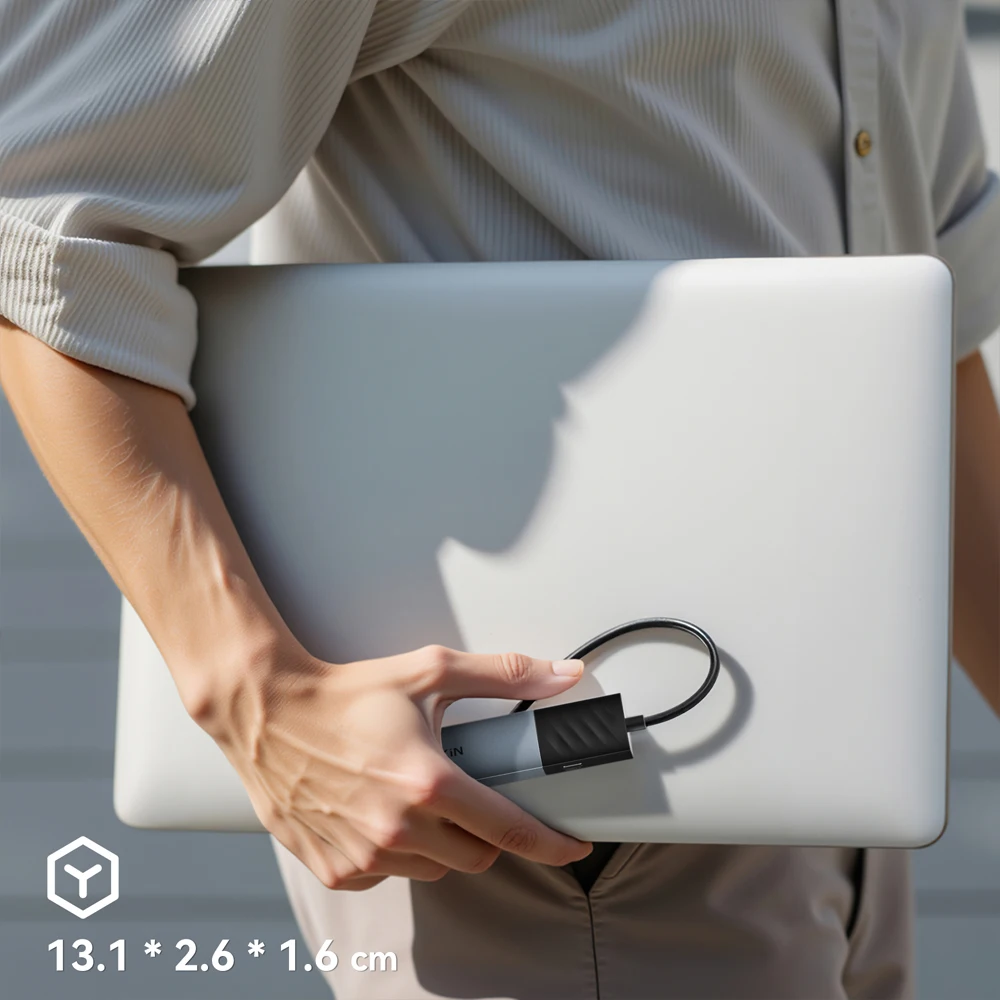 MOKiN USB C HUB Docking Station 4K 60Hz HDMI Adapter Gigabit Ethernet 3*USB 3.0 Ports PD100W For Macbook Air Pro M2 M1 PC laptop - Ảnh 6