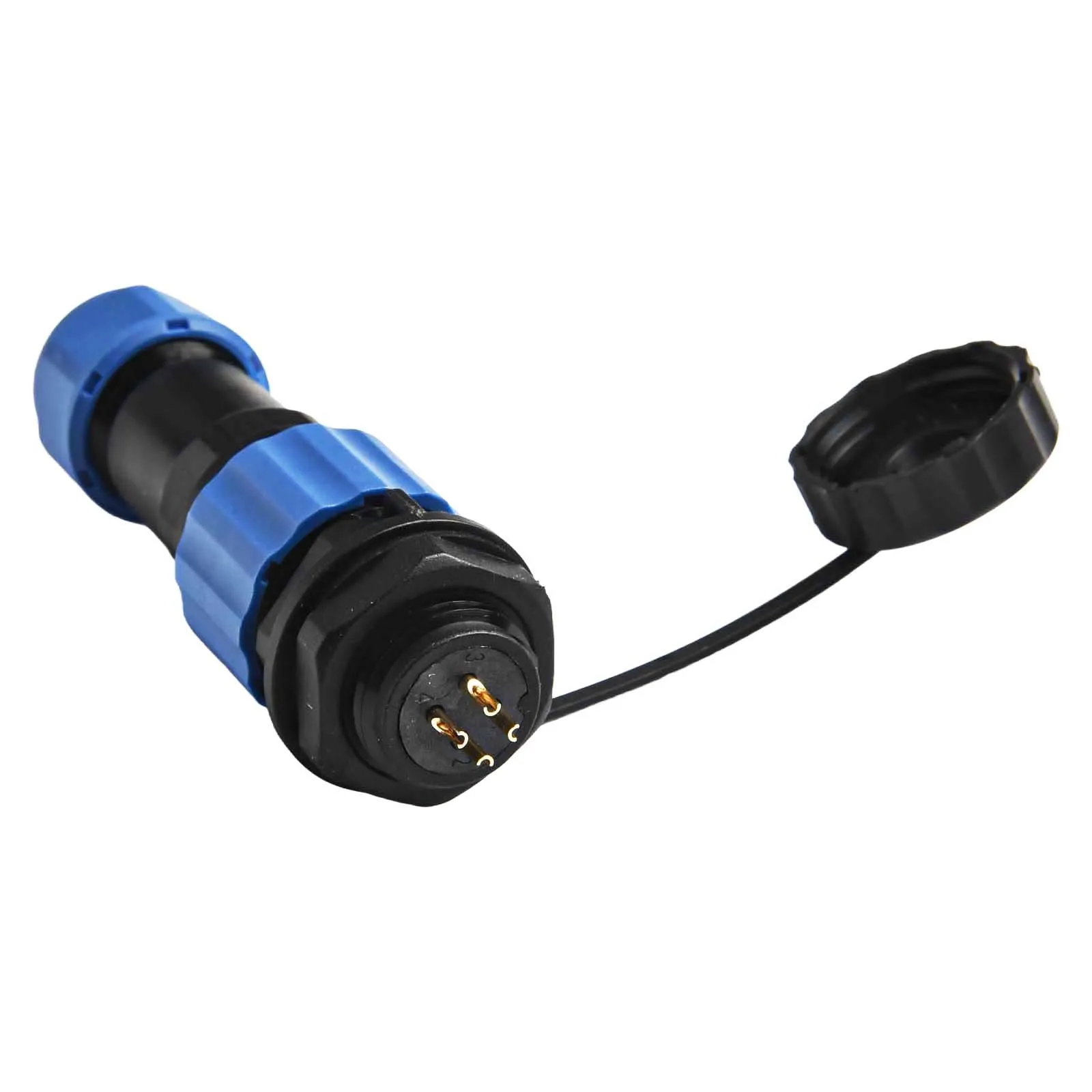 SP16 Series Waterproof Socket Connector Available in 2 3 4 5 7 and 9 Pin Configurations for Secure Connections