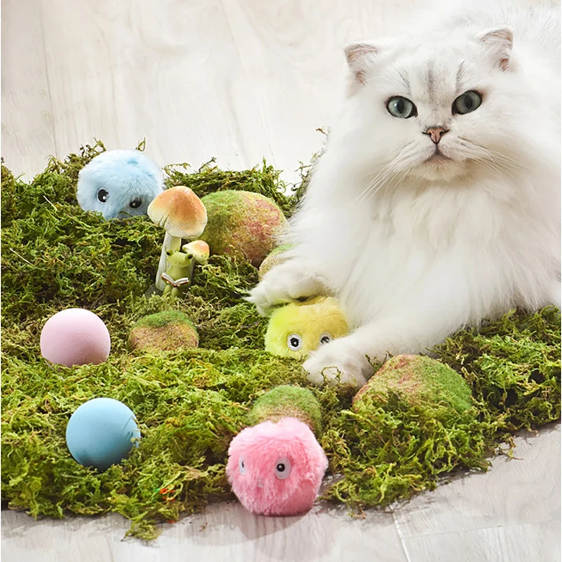 Cat Toys Smart Cat Toys Interactive Ball Catnip Cat Training Toy Pet Playing Ball Pet Squeaky Supplies Products Toy for Cats Kitten Kitty cat toys