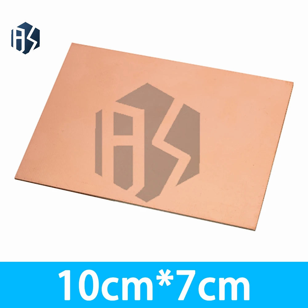 1개 70x100mm 단면 FR4 구리 클래드 라미네이트 - DIY 전자 회로용 블랭크 PCB 보드
