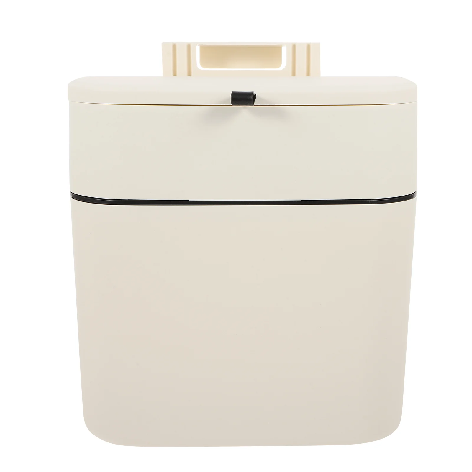

Kitchen Trash Can Cabinet Door Garbage Can with Lid Kitchen Compost Bin for Under Sink(12L)
