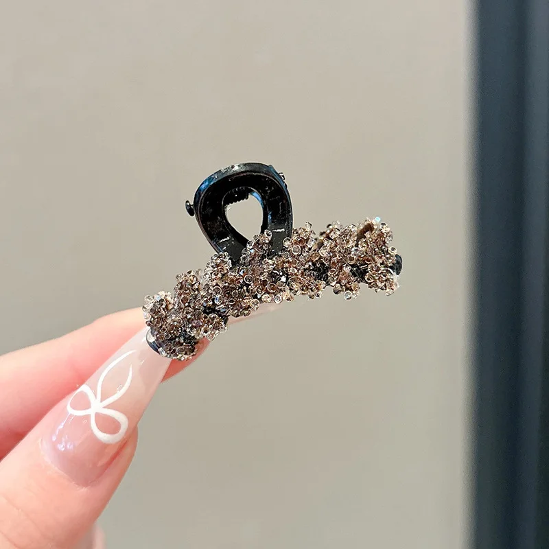 4 Stück Kristall Weizen Ohr kleine Halteklammer Damen Haarspange exquisite Seitenklammer Haarspange Pony Kopfbedeckung – Detail 7