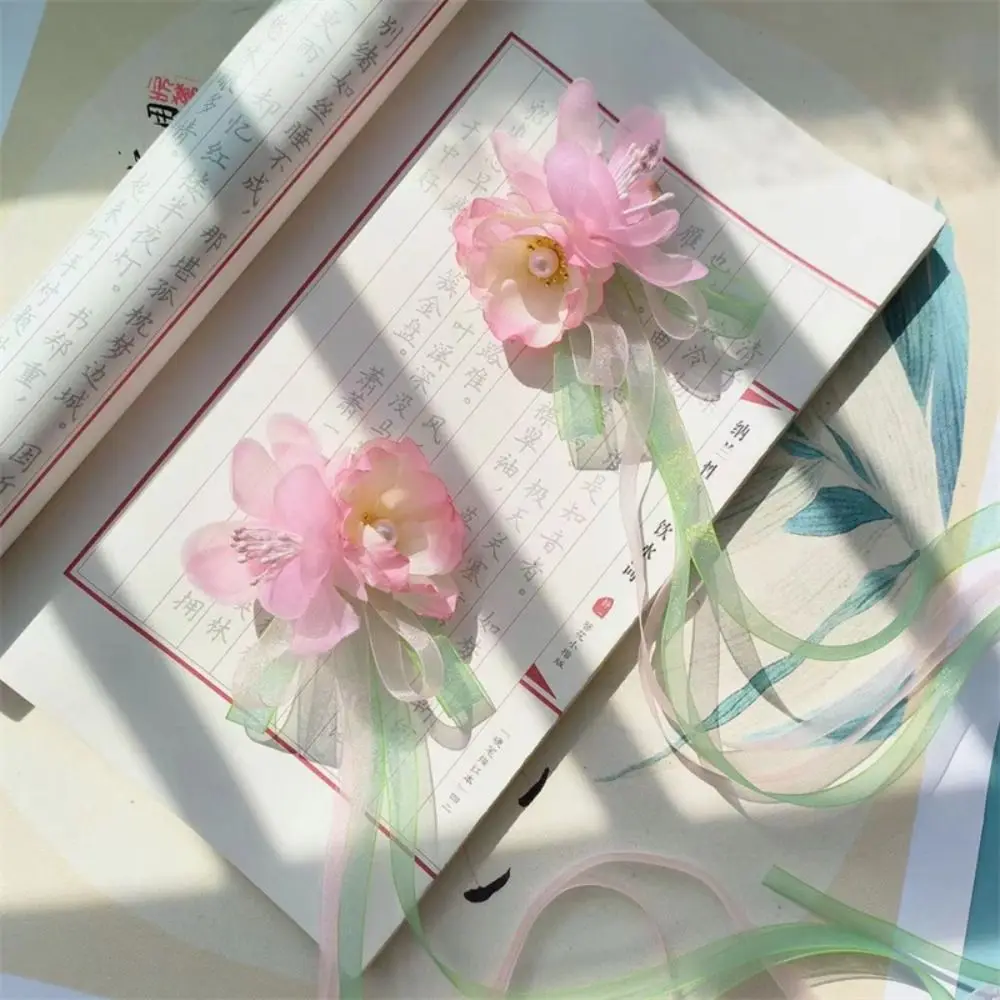 

Clip Flower Tassel Female Flower Ribbon Hairpin Ancient Style Hairpin Children Hair Clip Women Hair Accessories