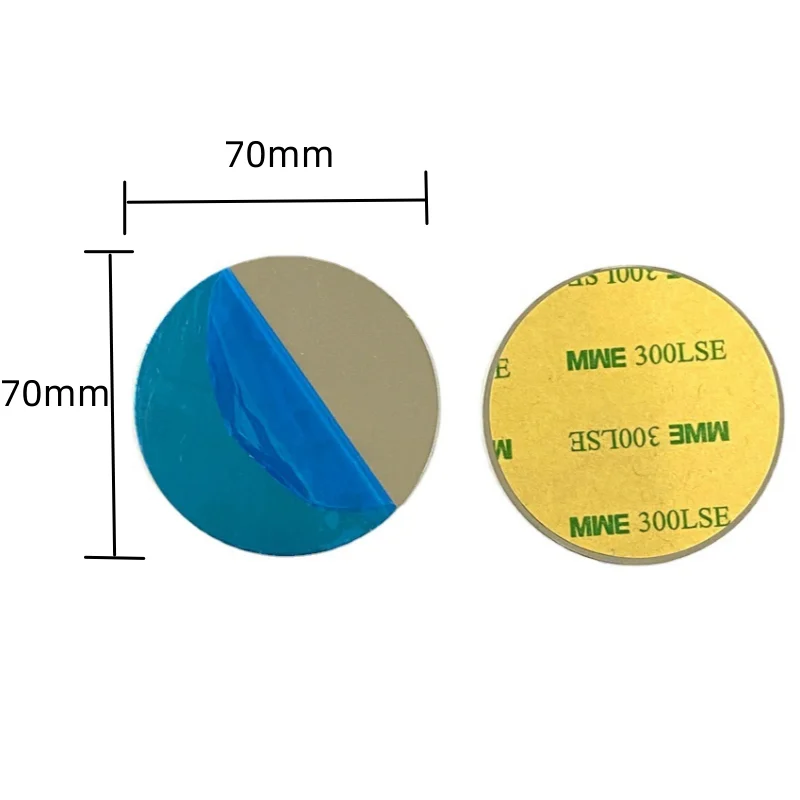 5pcs 50mm 60mm 70mm 0.5mm 두꺼운 금속 접시 디스크 철 시트 자석 자동차 전화 스탠드에 대 한 자석 휴대 전화 홀더