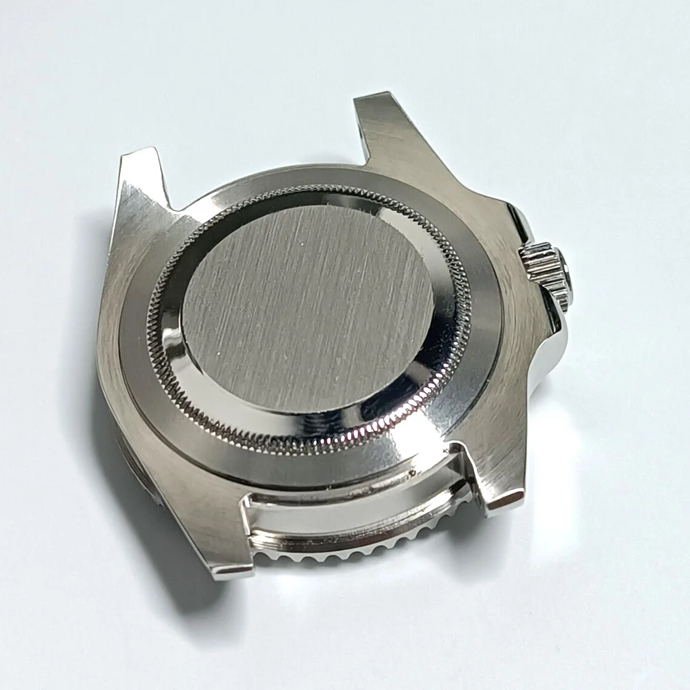 40.5mm Silvery GMT Sapphire Case Have Chapter Ring Stainless Steel Waterproof Fit NH34 NH 35 NH36 NH70 Movement Watch Case watch accessories watch case