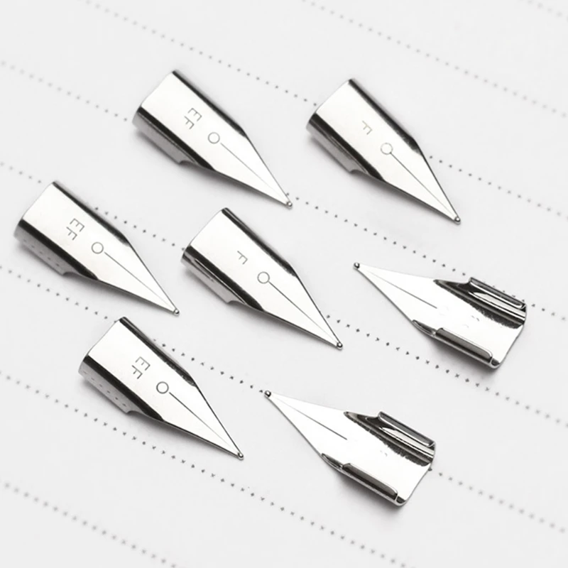 5 Pieces Iridium Pen Nibs Replacement Fit for Most Fountain Pens 0.5mm 0.38mm Optional fountain pen