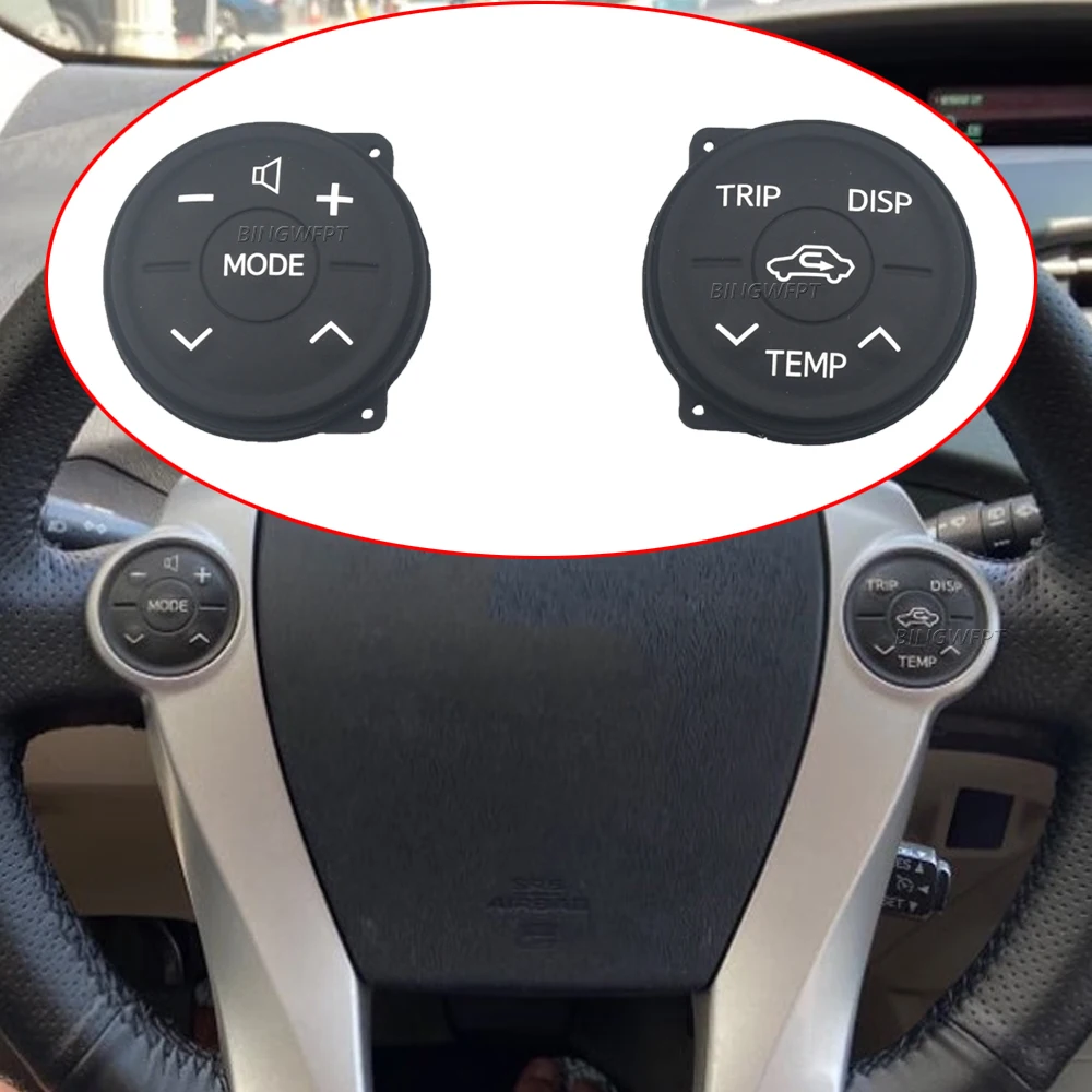 HighQualitySteeringWheelSwitchControlsRubberForToyotaPrius30