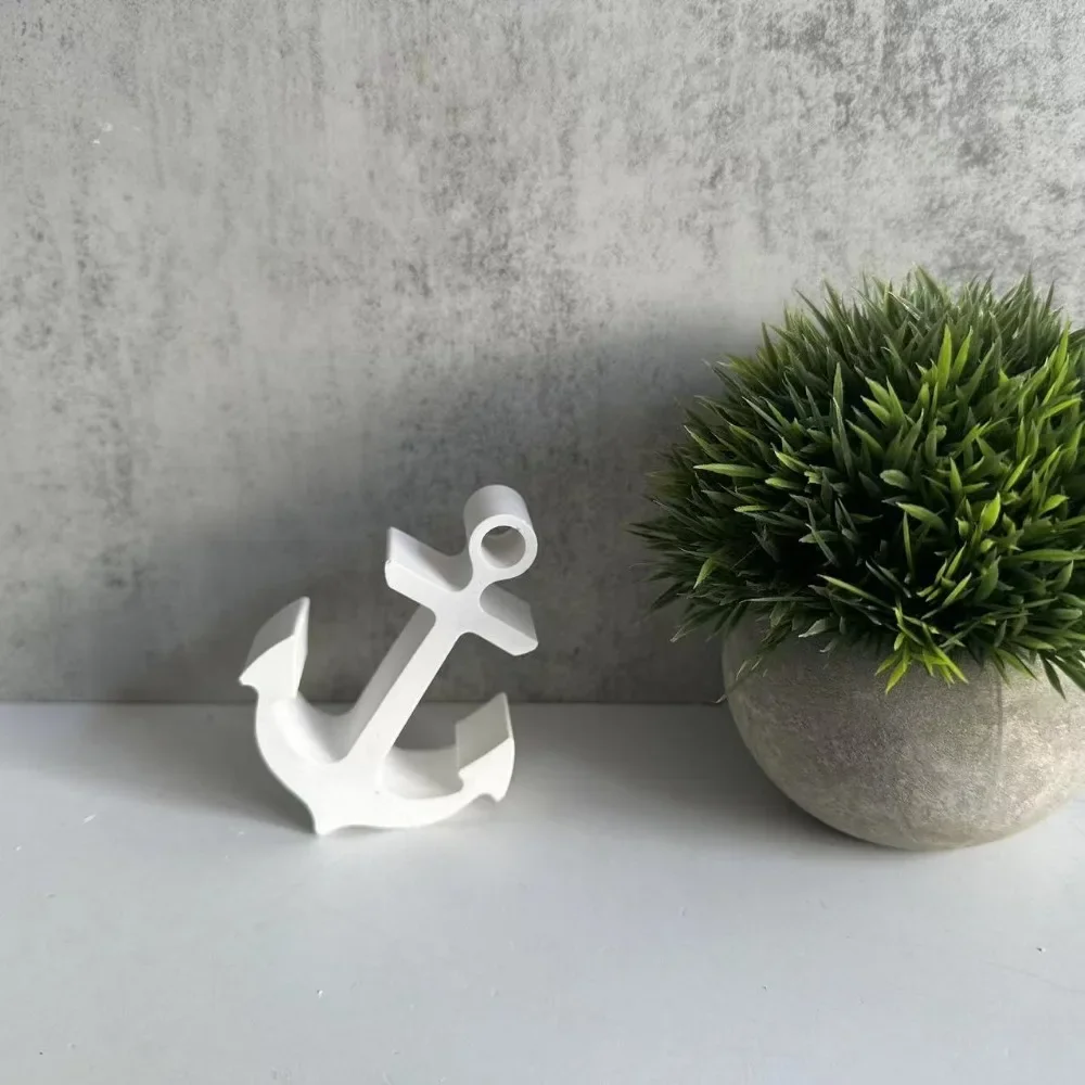 Marine Style Boat Anchor Car Aromatherapy Silicone Mold For Desktop Plaster Ornaments Gypsum Cement Moulds Craft Home Decor