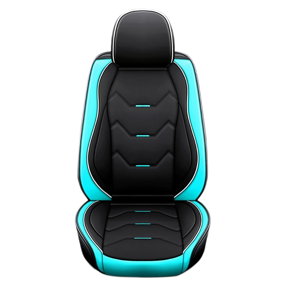universal-full-car-seat-covers-pu-protector-respiravel-pad-set-5d-luxo-preto-e-verde-4-estacoes-1pc