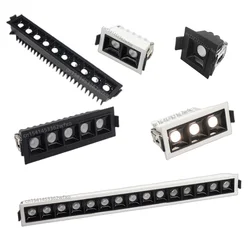 Dimmable LED Downlight 2W /4W/6W/10W/20W/30W Embedded line light COB ceiling light Chandelier interior lighting Living room bulb