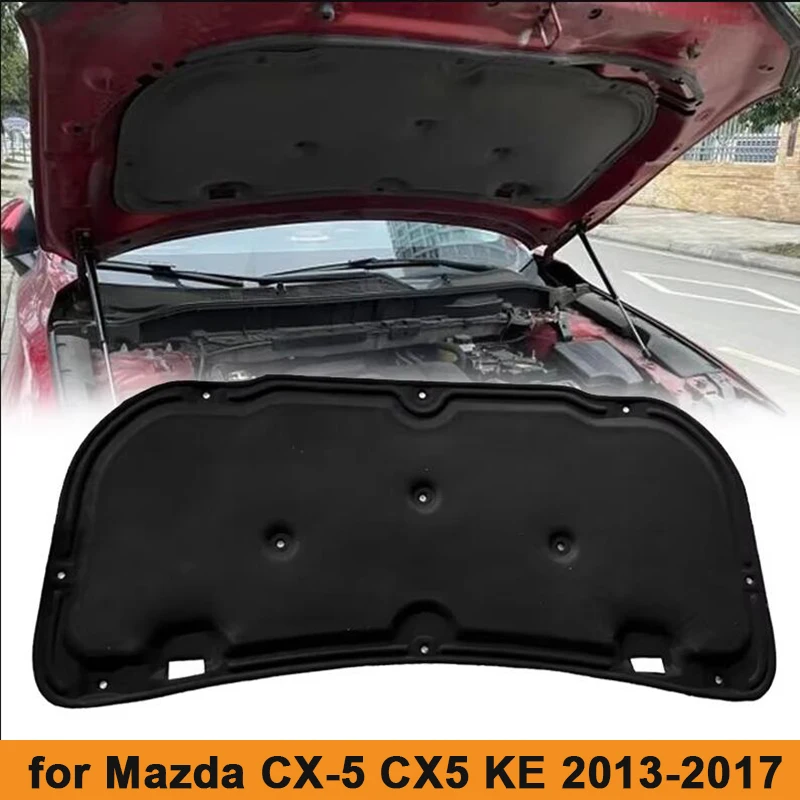 Car Front Engine Hood Sound Heat Insulation Pad Sound Proof Deadening Cotton Pad for Mazda CX-5 CX5 KE 2013~