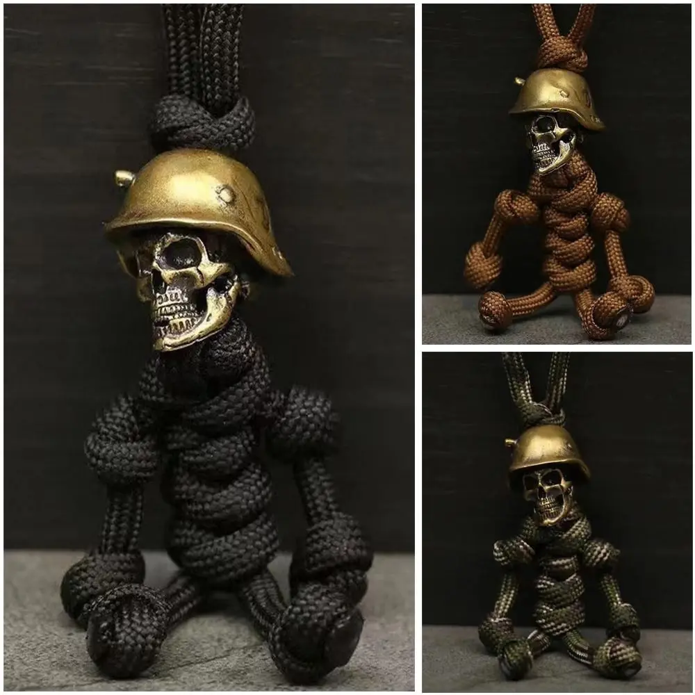 Skull Skeleton Keyring Funny Keychain EDC Outdoor Multi Tools Pendant