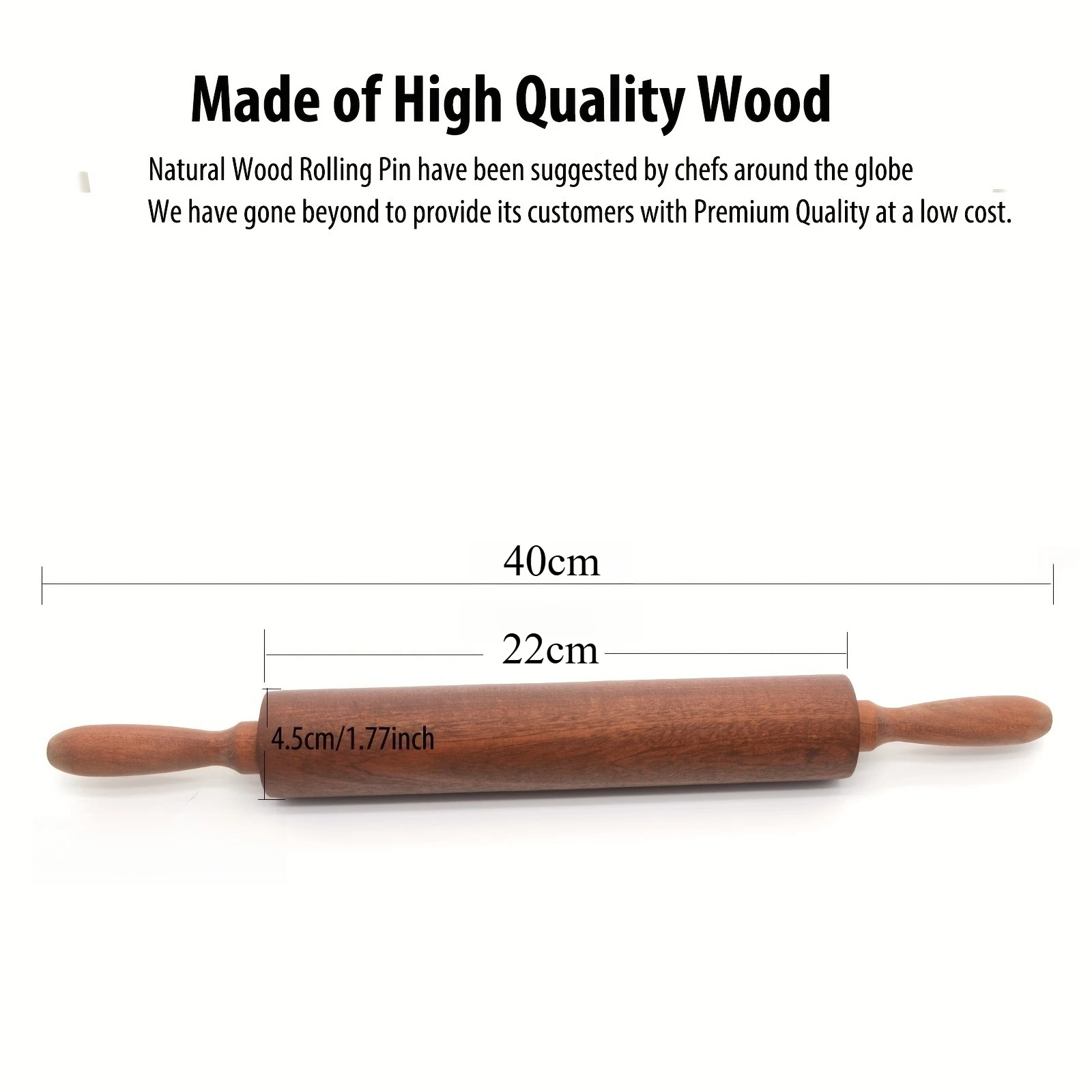 Classic Wooden Rolling Pin 4