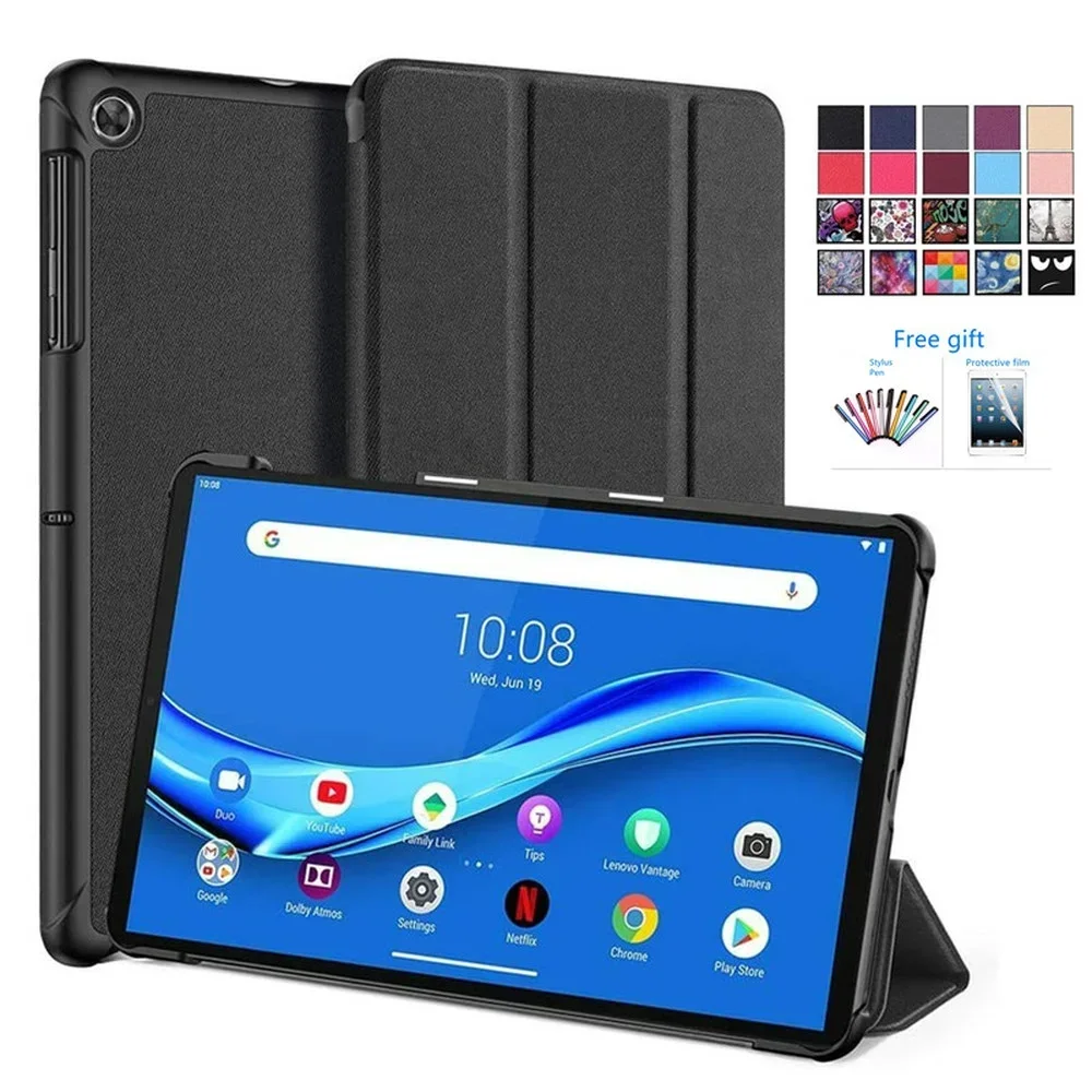 Suporte de Couro Smart Cover para Lenovo Funda Xiaoxin Pad Tab M10 Além Disso Fhd Além Disso 103 Tb-x606f x 3ª Geração 10 Case Tb125fu 2023