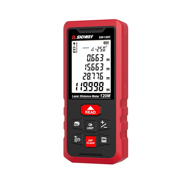 

120m Handheld Laser Distance Meter Electric Distance Measuring Equipment Mini Portable Digital Mini Rangefinder