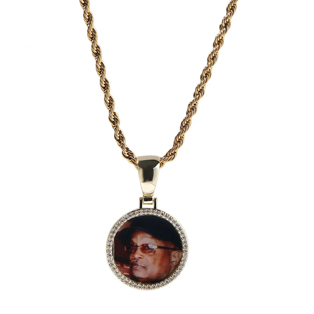 

BOEYCJR Custom 925 Silver Moissanite Picture Pendant Memory Pendant Necklace