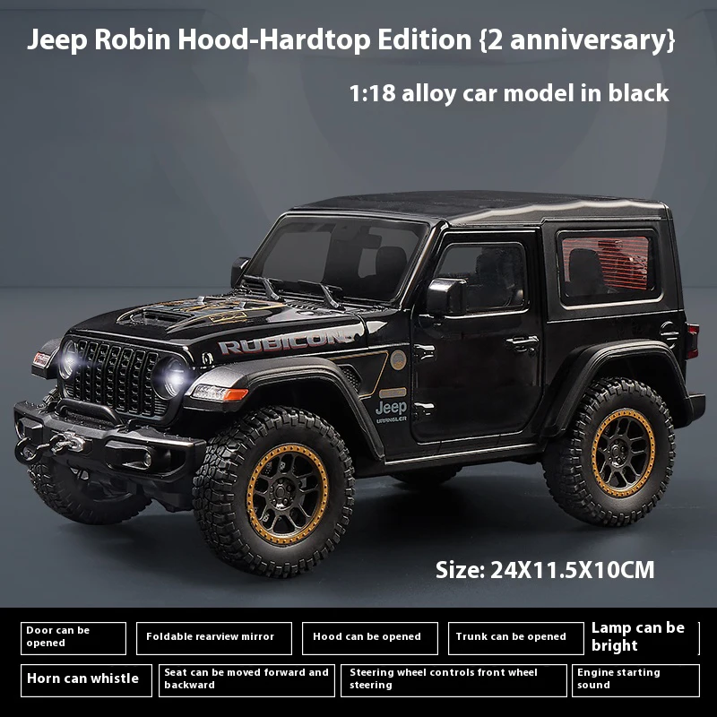 ジープラングラールビコンオフロードSUV合金金属ダイキャスト