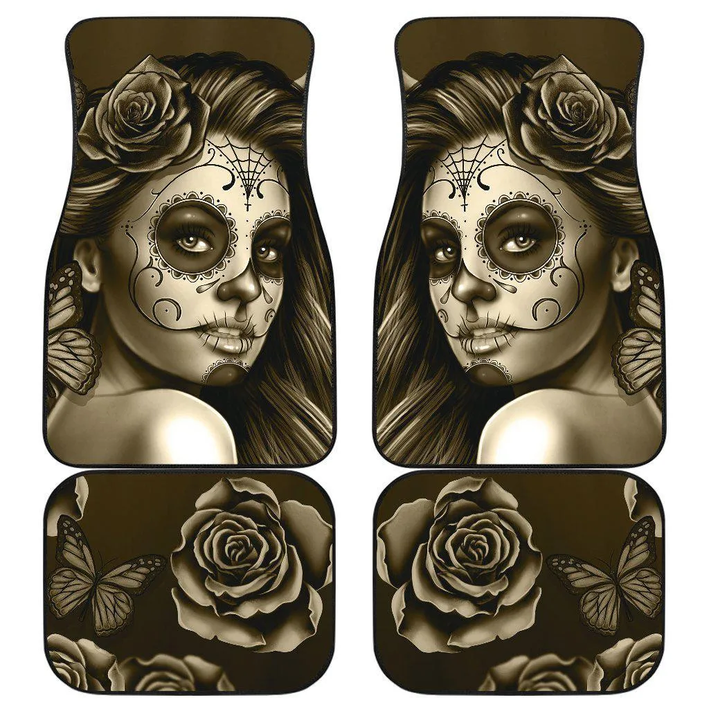 

Автомобильные Коврики для пола Calavera Girl Sepia, отличные идеи для подарков, T091020