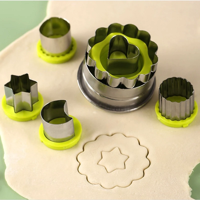 Multifunctional Cookie Cutter Cake Decorating Fondant Cutters Tool Linzer Fudge Pastry Decoration Baking Tool DIY Mold 6Pcs/Set cookie cutter,baking mold,cookie mould,cookie printing mold,fondant cutter,baking decorating tools,cookie maker press kit,pastry cutter