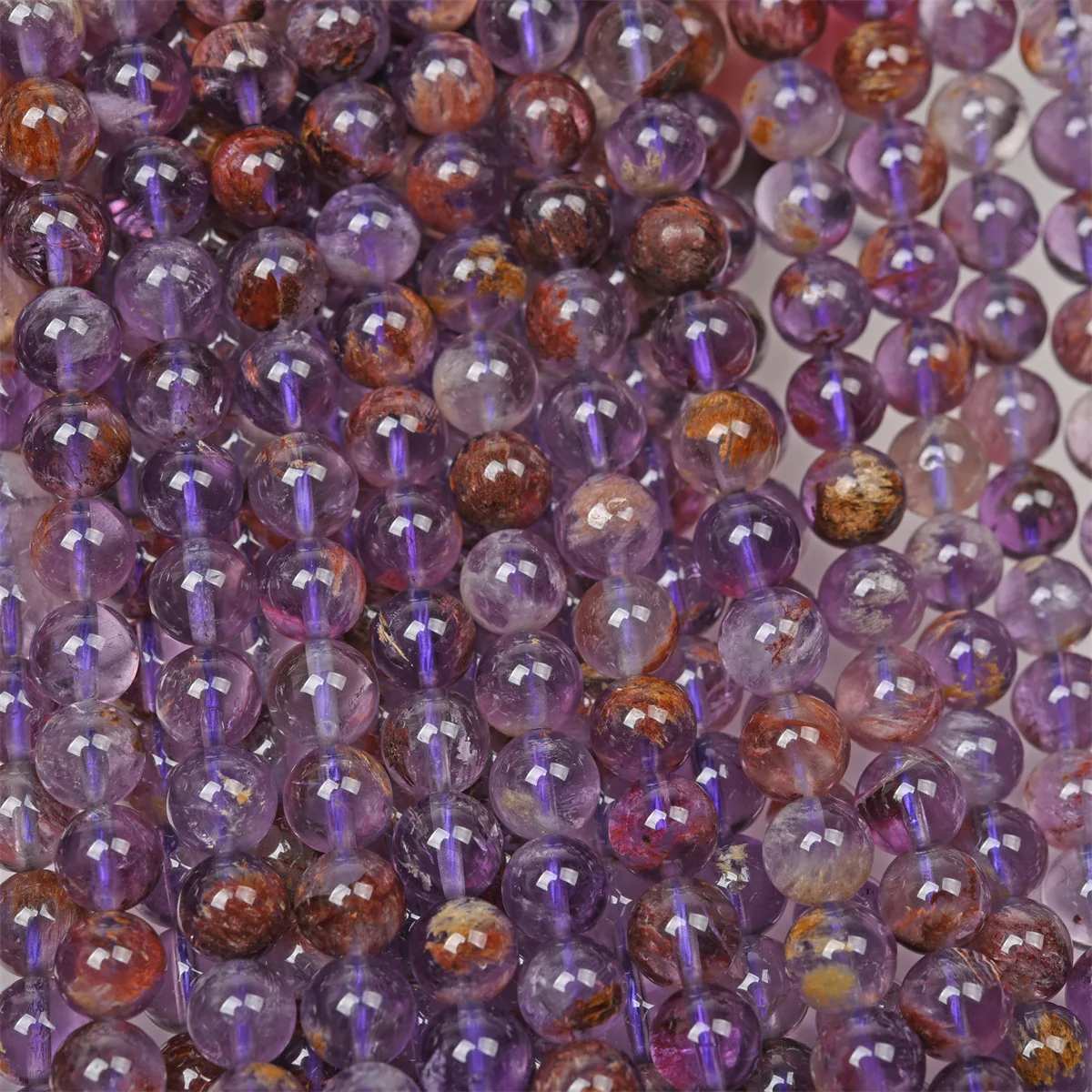 

Ghost Amethyst purple round 6/8/10mm 38cm for DIY jewelry making loose beads FPPJ wholesale nature
