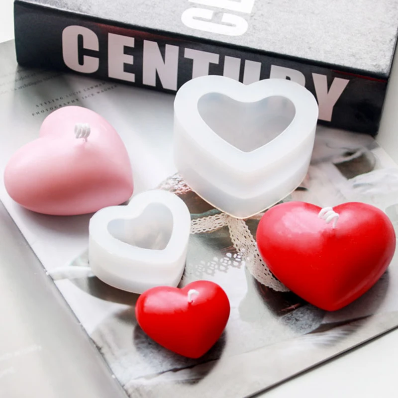 DIY heart shape silicone candle mold baking cake decoration 3D handmade soap aromatherapy soy wax epoxy resin chocolate mould silicone mold,cake mold,silicone candle mold,aromatherapy candle mold,silicone candle molds,candle mold,beeswax mold