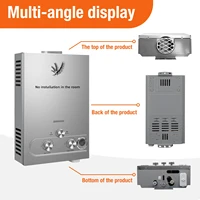    Chauffe-eau instantané mural au gaz GPL SIHAO 8L 16KW, affichage LED, équipement d'eau chaude instantanée pour douche et cuisine 8 3