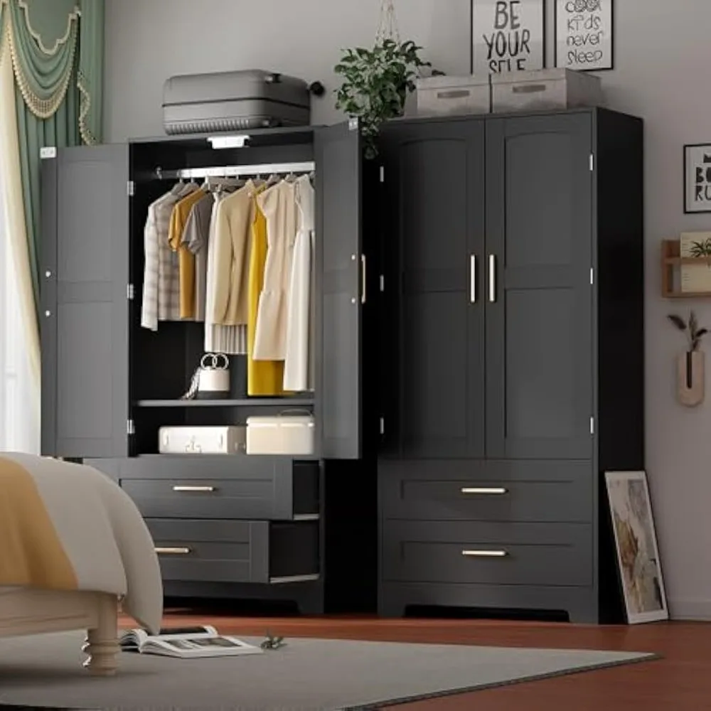 Wooden Armoire Wardrobe Closet 1