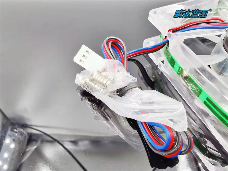 무소음 Pengda 청사진 8025 LED 적색등, 컴퓨터 섀시 냉각 선풍기, 8cm cm, 12V, 80x80x25mm, 신제품